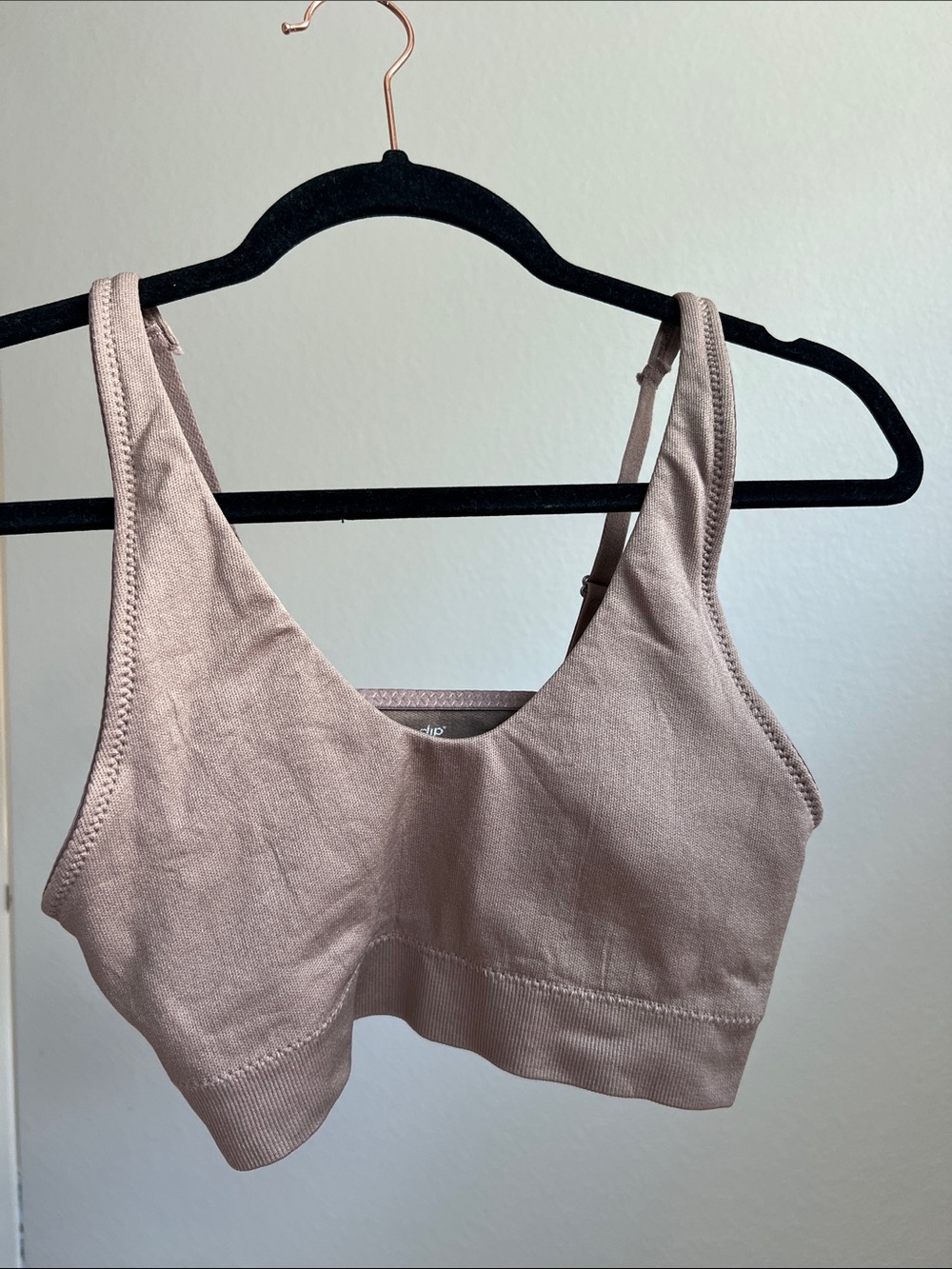 Everyday Seamless Scoop Bralette in Taupe